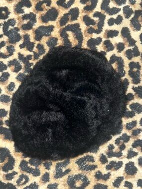 Fluffy black beret
